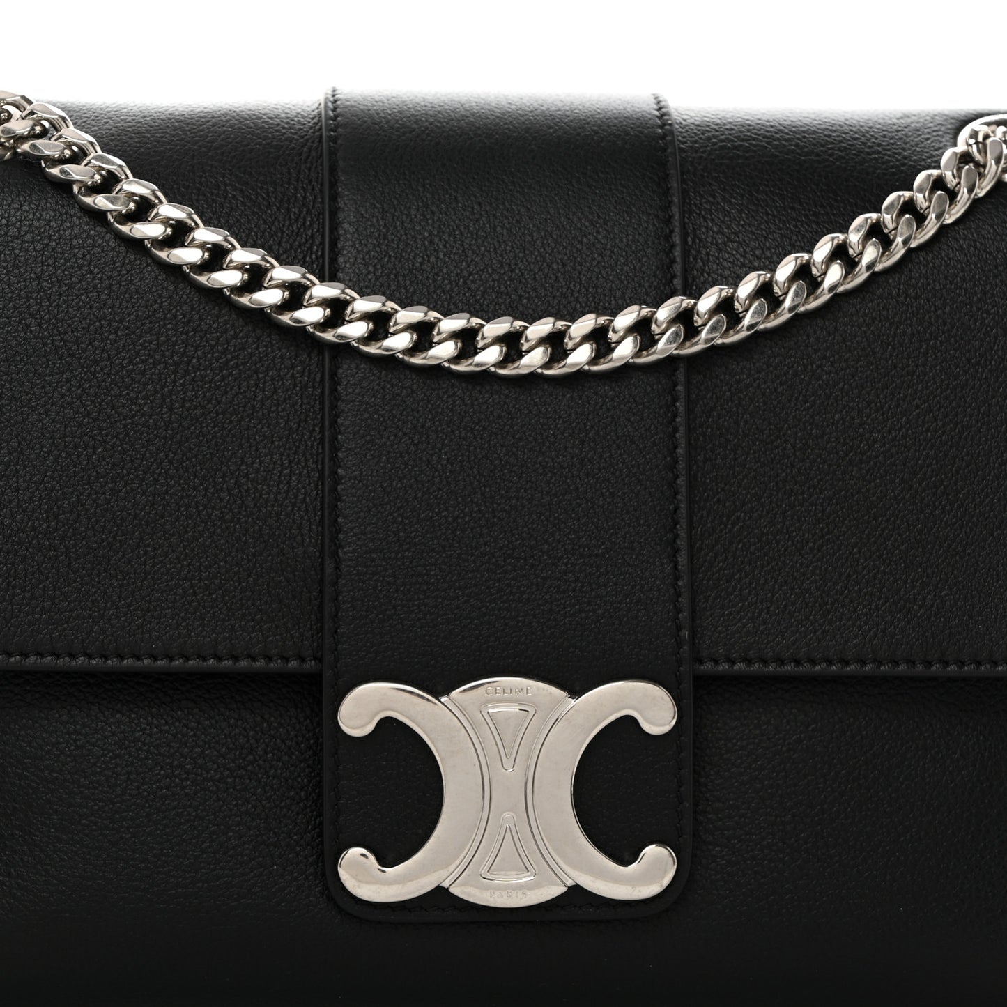 Supple Calfskin Medium Victoire Bag Black
