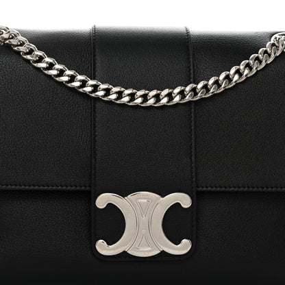 Celine Supple Calfskin Medium Victoire Bag Black 8 of 10