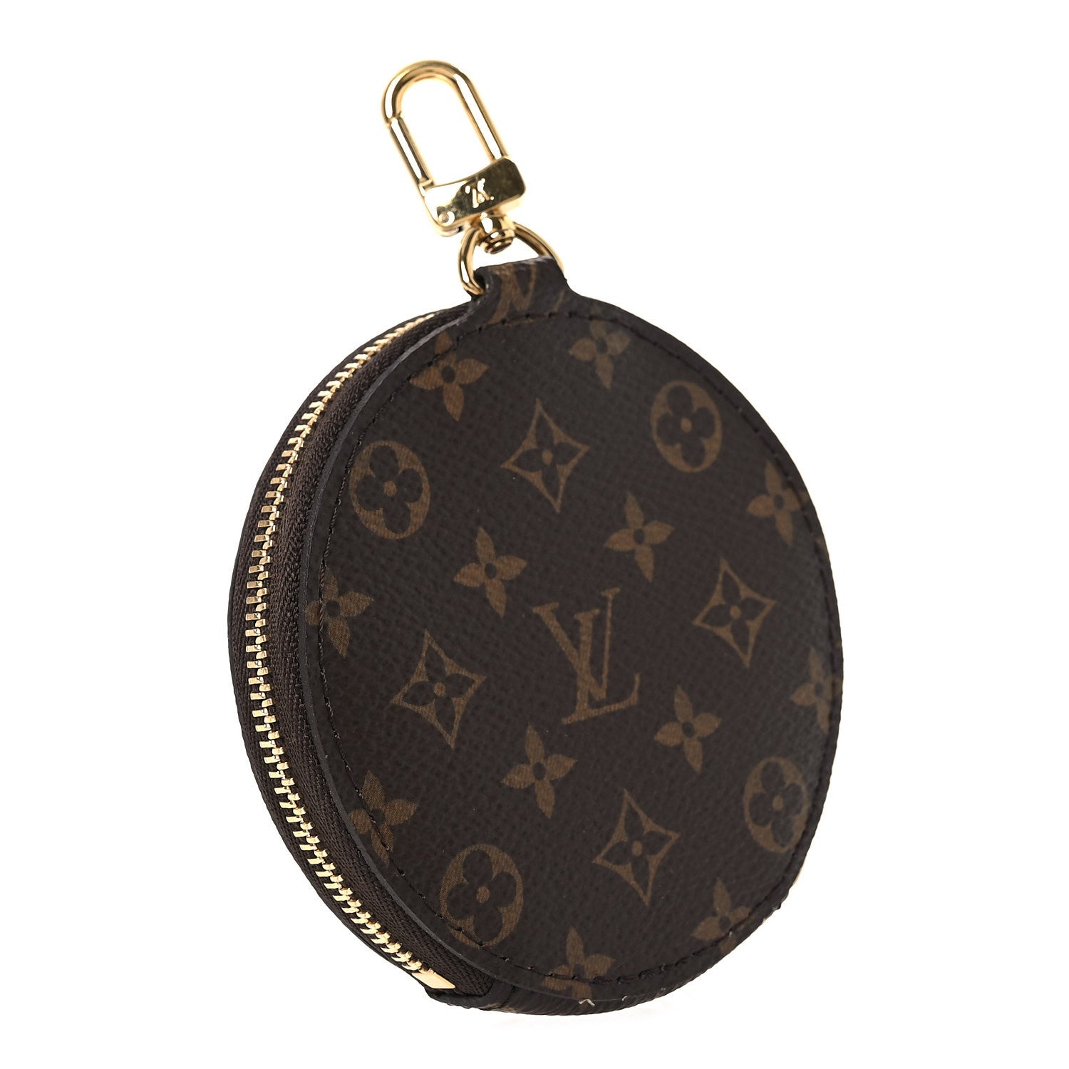 Louis Vuitton Monogram OnTheGo East West Round Coin Purse Red 3 of 6