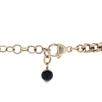 Chanel Crystal Pearl CC Star Necklace Gold Orange 4 of 4