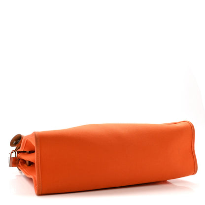 Hermes Vache Hunter Toile Herbag Zip 31 PM Orange 5 of 17