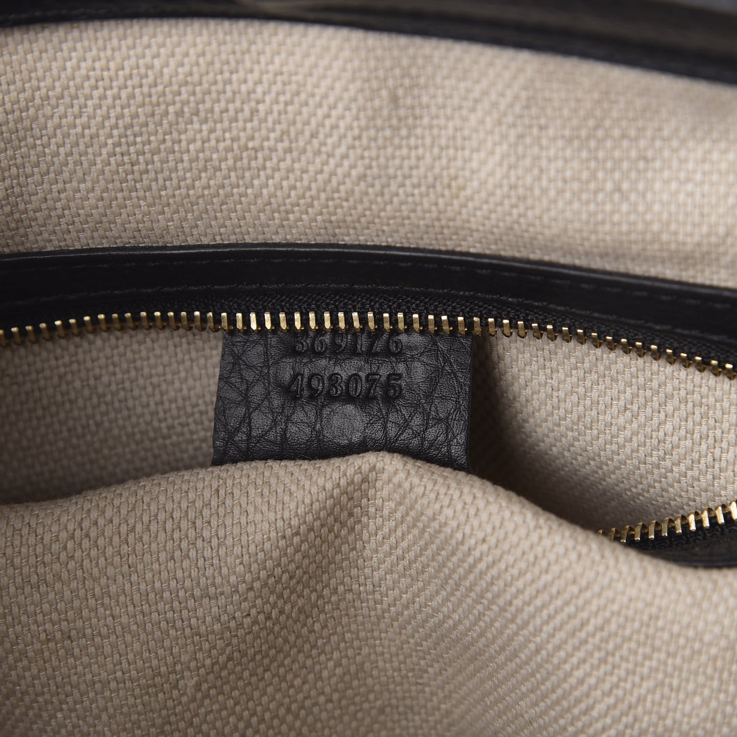 Pebbled Calfskin Small Soho Top Handle Bag Black