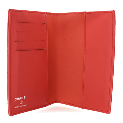 Chanel Lambskin Quilted Passport Holder Red 5 of 8