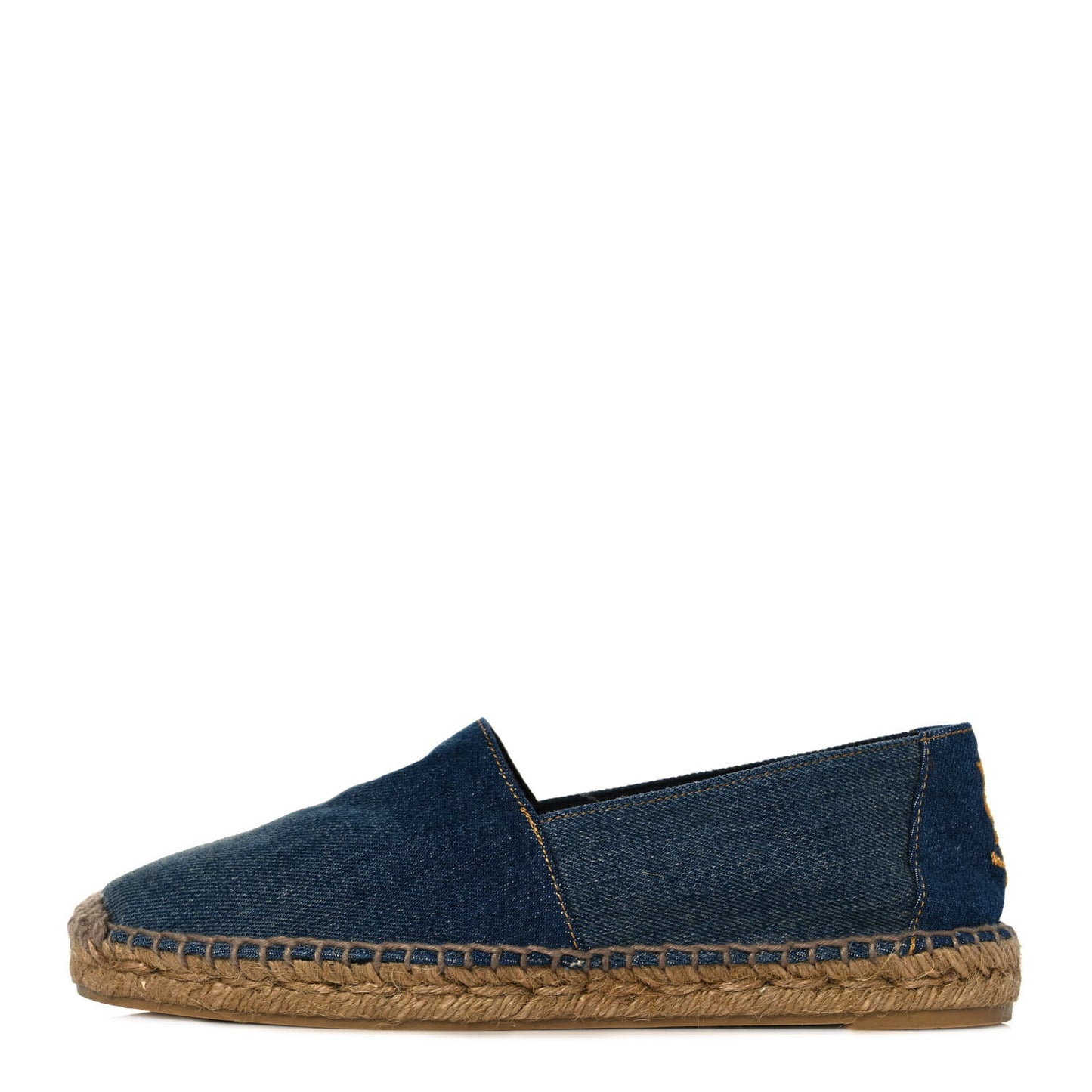 Canvas Nappa Elba Light Logo Embroidered Espadrilles 38.5 Black