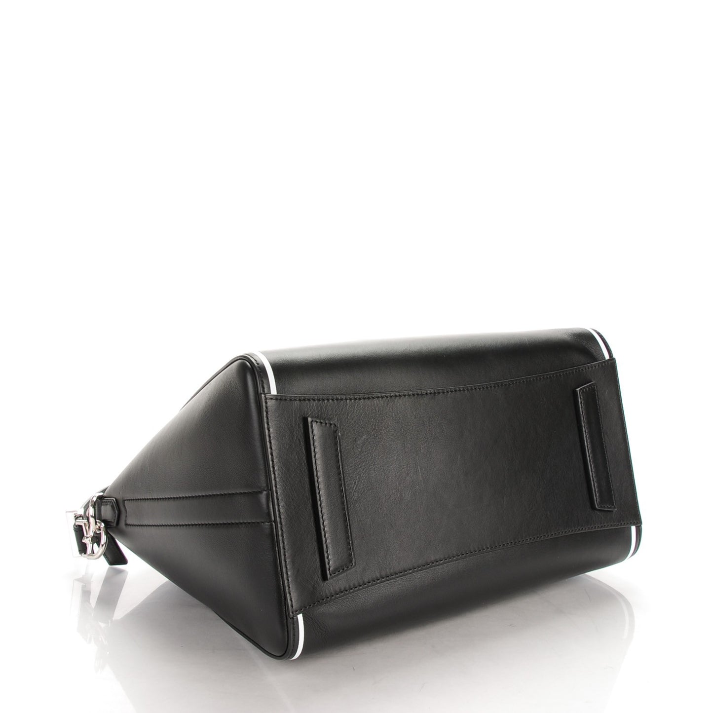 Calfskin Medium Contrasted Frame Antigona Black
