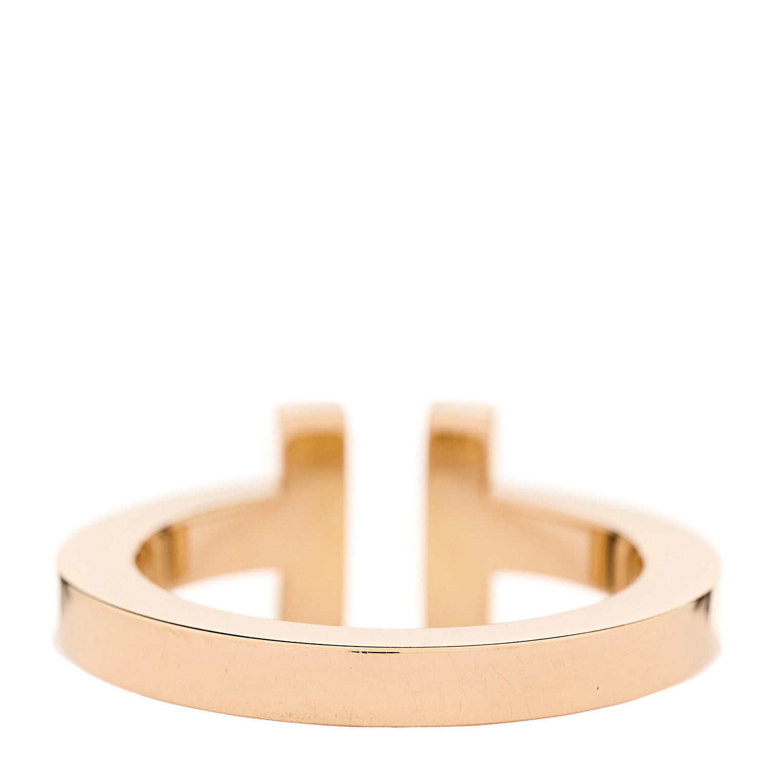Tiffany 18K Rose Gold T Square Ring 49 5 3 of 5