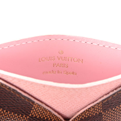 Louis Vuitton Damier Ebene Caissa Card Holder Rose Ballerine 6 of 6