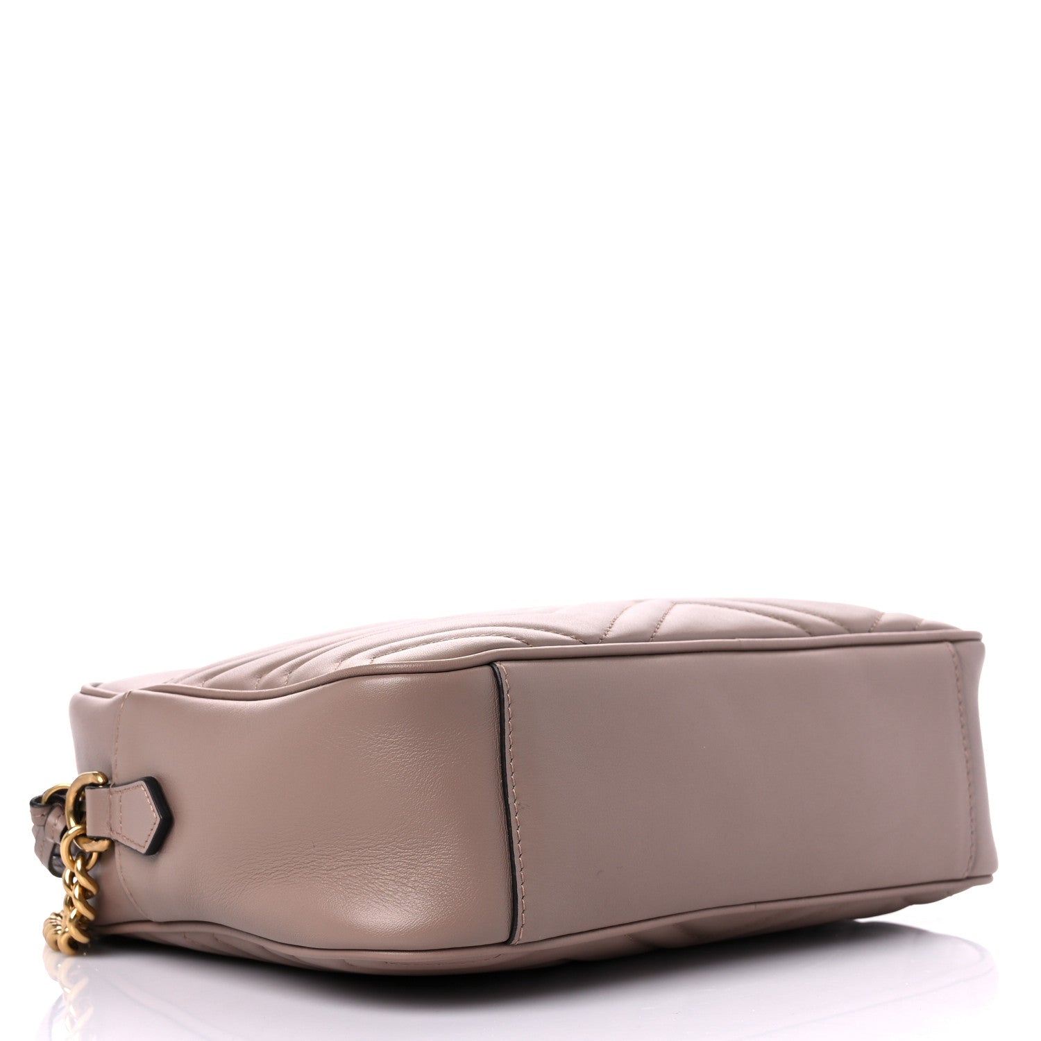 Gucci Calfskin Matelasse Medium GG Marmont Chain Shoulder Bag Porcelain Rose 4 of 11
