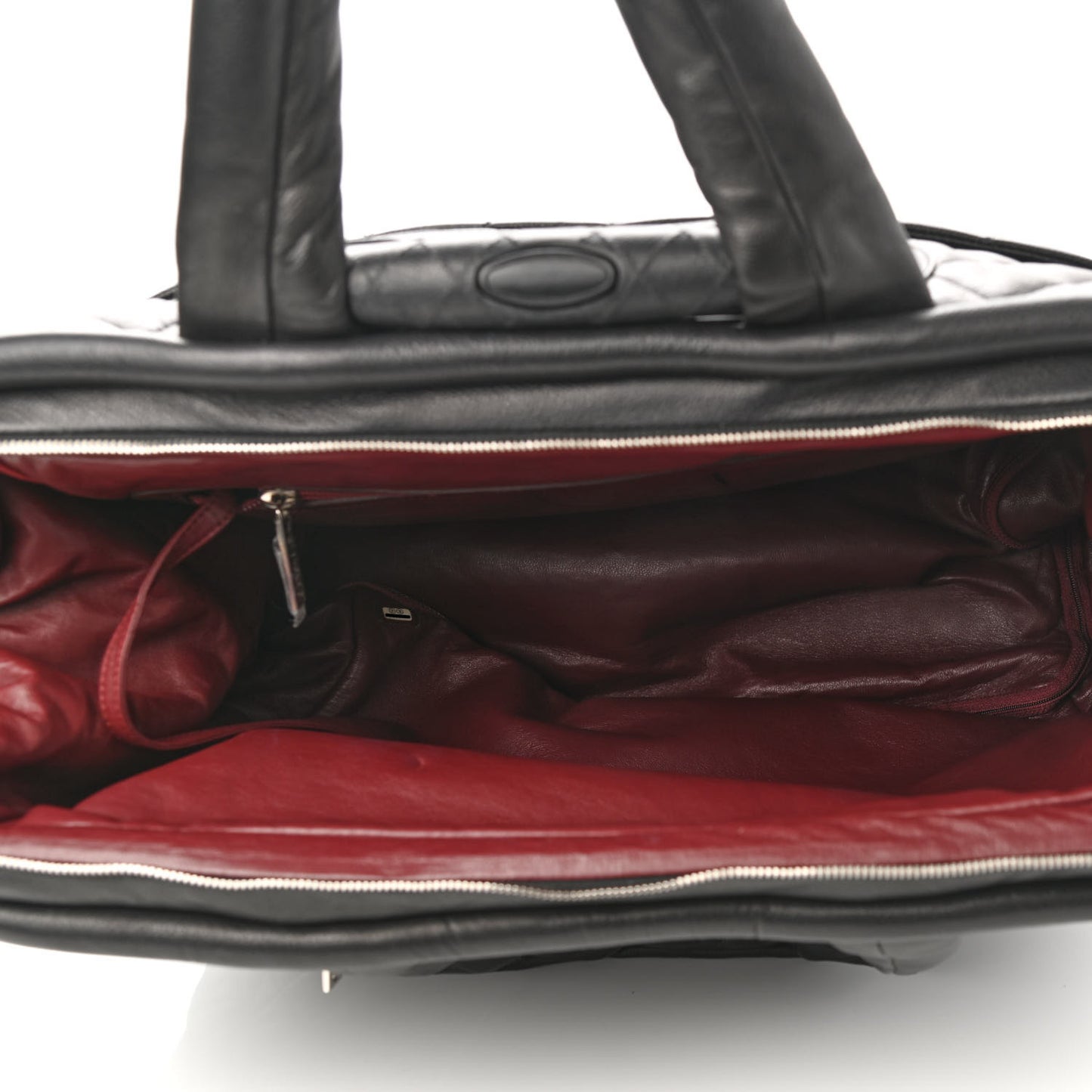 Caviar Quilted Coco Cocoon Trolley Black