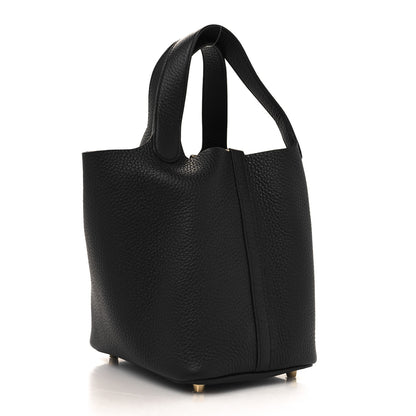 Hermes Taurillon Clemence Picotin Lock 18 PM Black 3 of 13