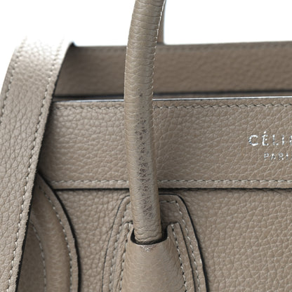 Celine Drummed Calfskin Nano Luggage Dune 13 of 16
