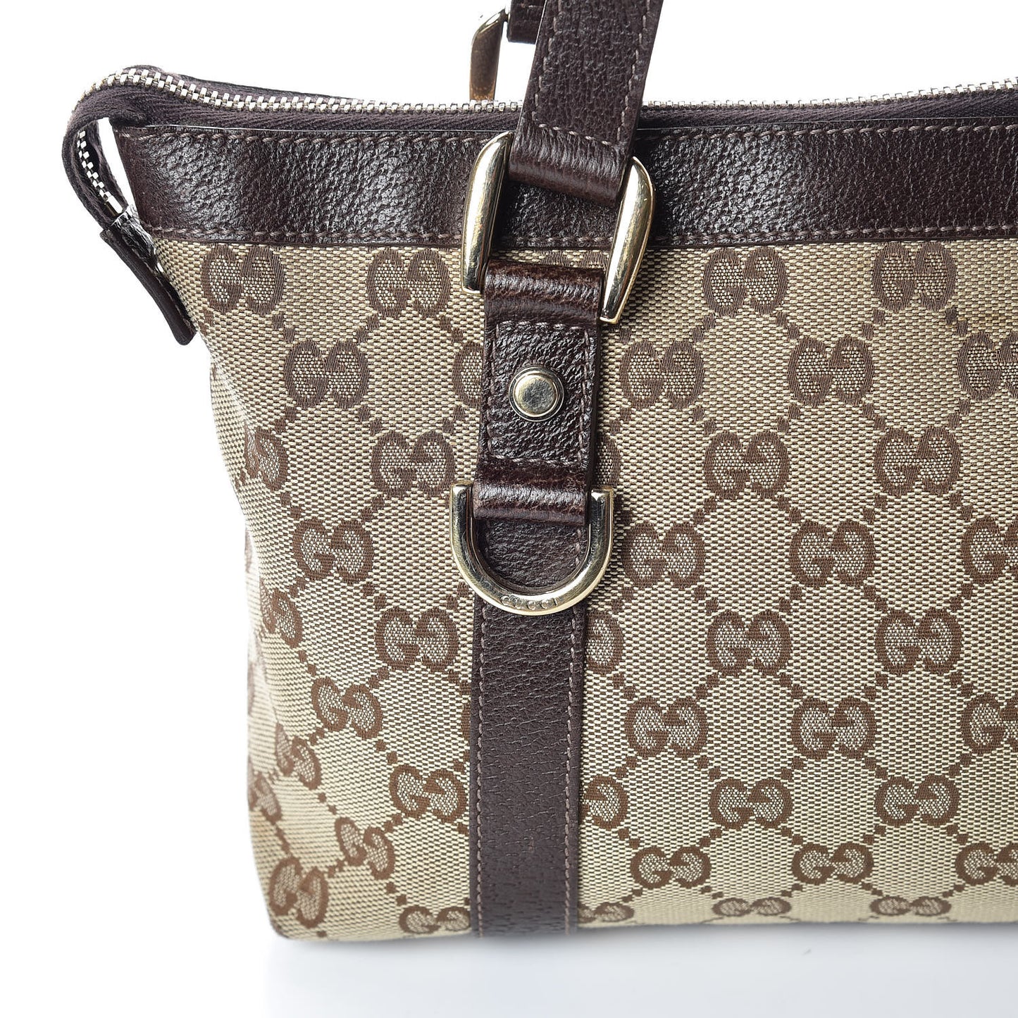 Monogram Small Abbey Tote Dark Brown