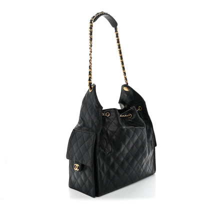 Chanel Caviar Quilted Medium Chanel 25 Handbag Black 2 of 10