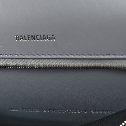 Balenciaga Shiny Calfskin Crocodile Embossed Medium Hourglass Top Handle Bag Balenciaga Grey 11 of 12