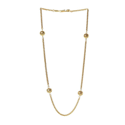 Chanel Sphere Chain Long Necklace Gold 3 of 5