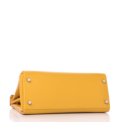 Hermes Evercolor Kelly Retourne 28 Jaune Ambre 4 of 13