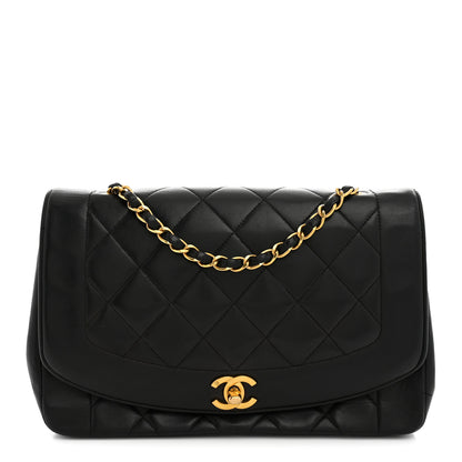 Chanel Lambskin Quilted Medium Single Flap Black 1 of 12