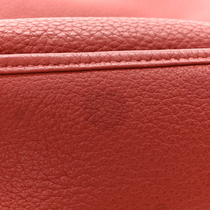 Hermes Taurillon Clemence EVELYNE III GM Rouge Venetian 11 of 12