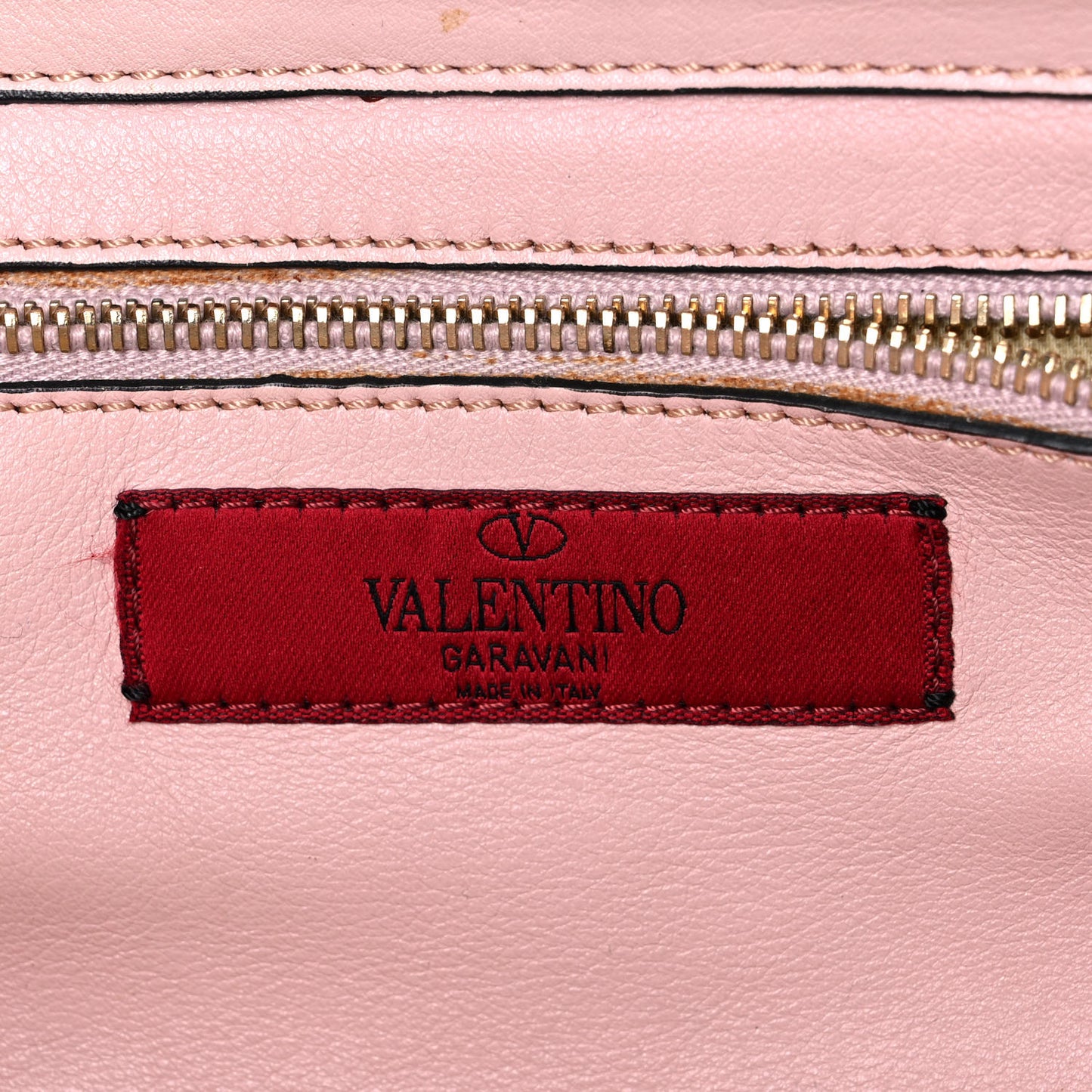 Vitello Small Rockstud Tote Pink