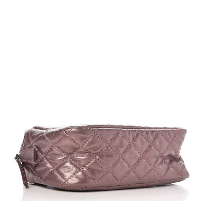 Chanel Metallic Aged Calfskin Quilted Small Reissue Camera Case Rose Fonce 4 of 7