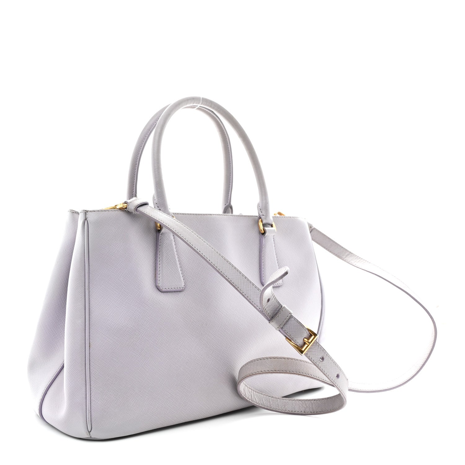 Prada Saffiano Small Galleria Double Zip Tote Glicine 4 of 25