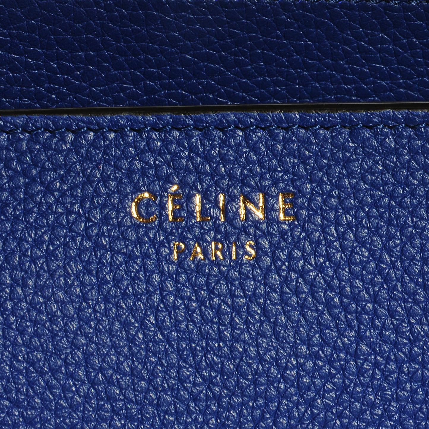 Drummed Calfskin Mini Luggage Indigo