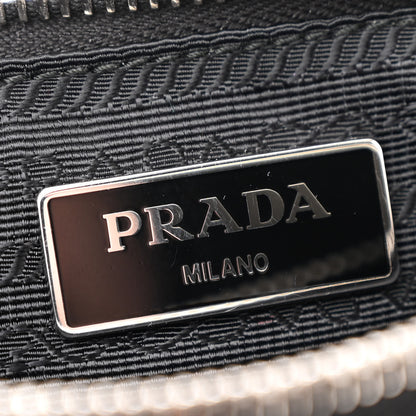 Prada Re-Nylon Saffiano Double Pouch Shoulder Bag Black 7 of 16