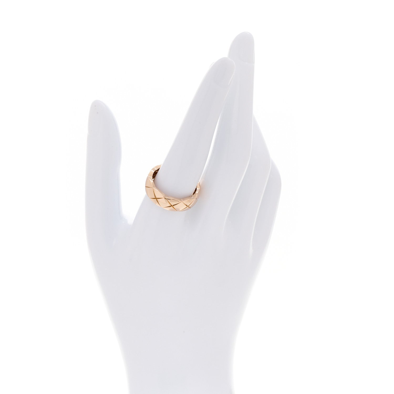 Chanel 18K Beige Gold Small Coco Crush Ring 60 9.25 2 of 6