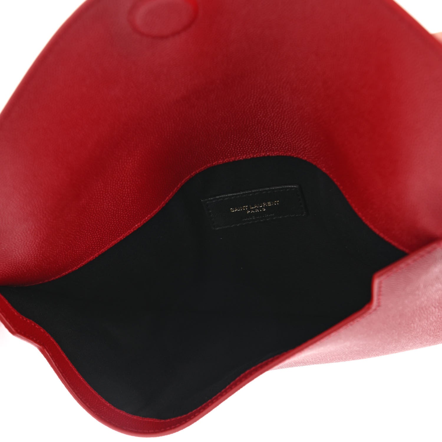 Saint Laurent Grain De Poudre Uptown Pouch Red 5 of 7