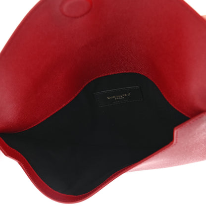 Saint Laurent Grain De Poudre Uptown Pouch Red 5 of 7