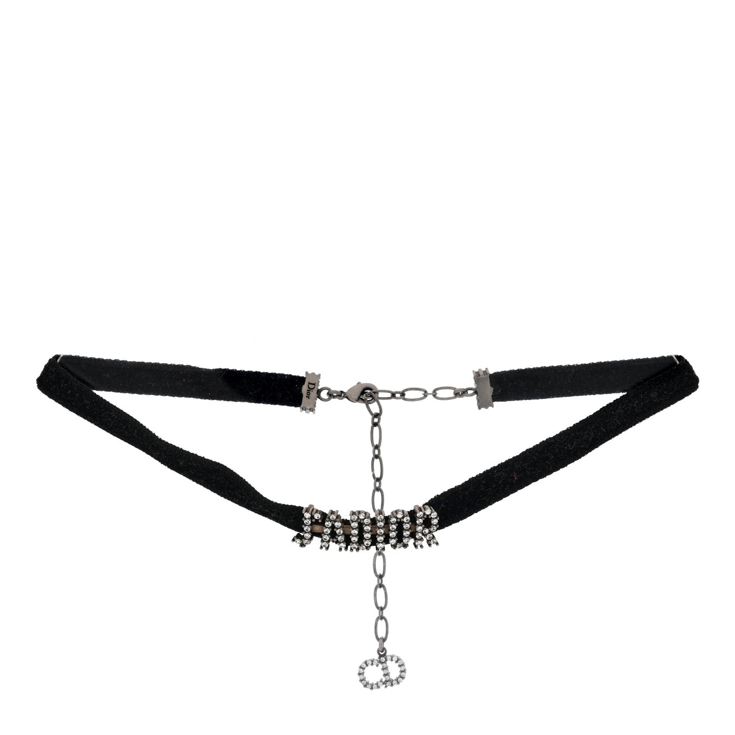 Velvet Crystal J’Adior Choker Necklace Black