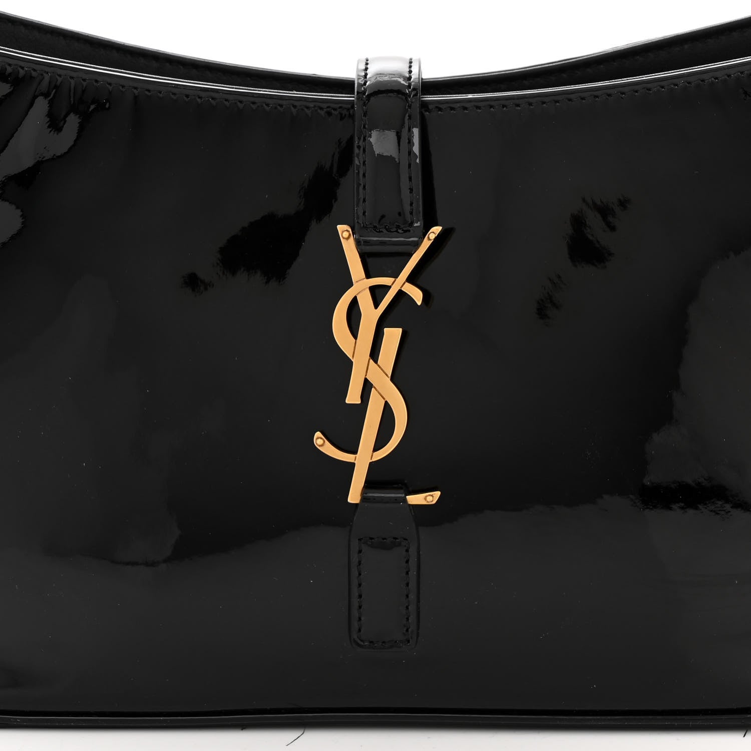 Saint Laurent Patent Le 5 A 7 Hobo Black 8 of 11