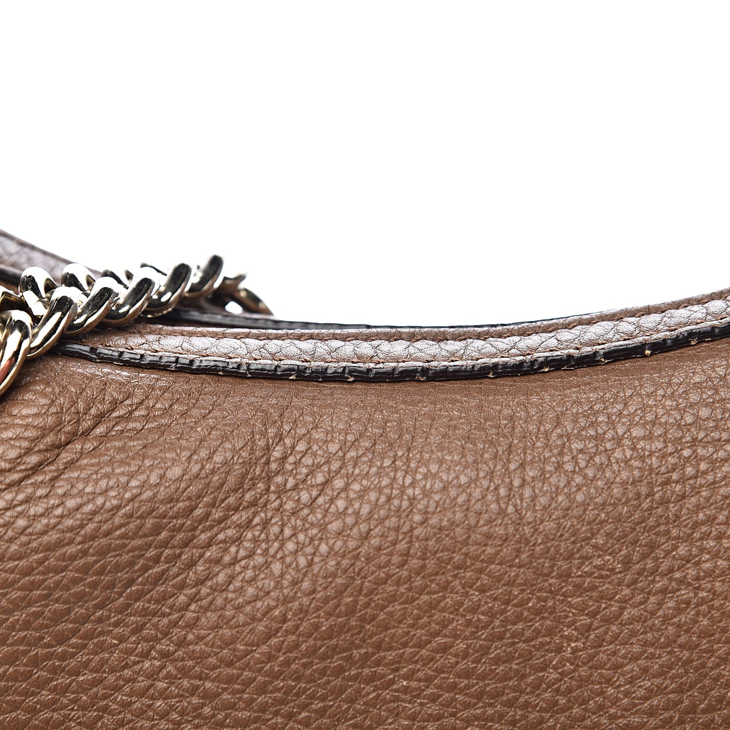 Gucci Cellarius Calfskin Medium Soho Chain Hobo Acero 9 of 13