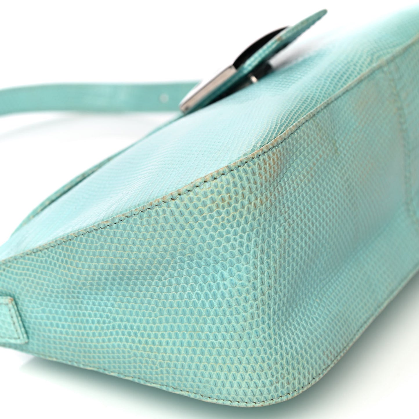 Lizard Small Baguette Verde Celeste