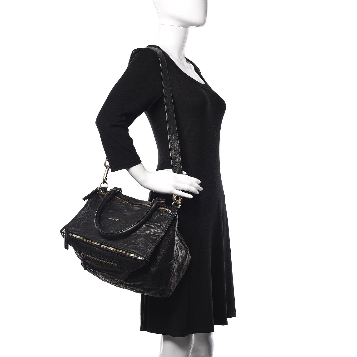 Givenchy Tumbled Sheepskin Medium Pandora Black 2 of 8