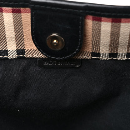 Burberry Haymarket Check Small Canterbury Tote Black 14 of 22