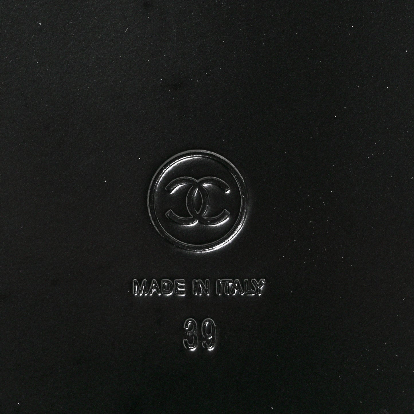 Grained Calfskin Velcro Dad Sandals 39 Black