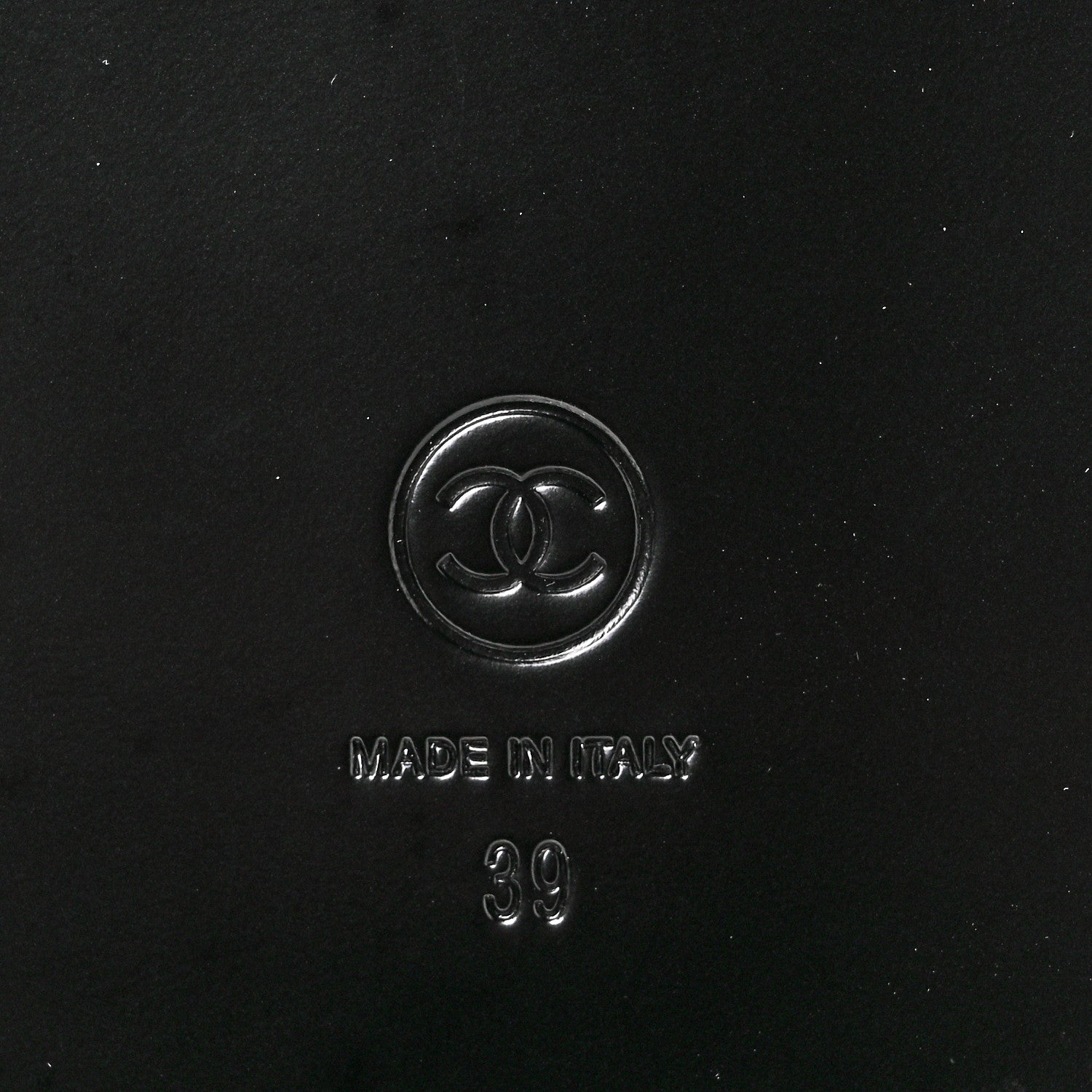 Chanel Grained Calfskin Velcro Dad Sandals 39 Black 6 of 8