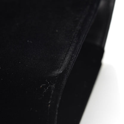 Saint Laurent Velvet Embroidered Small Monogram Kate Satchel Black 12 of 12