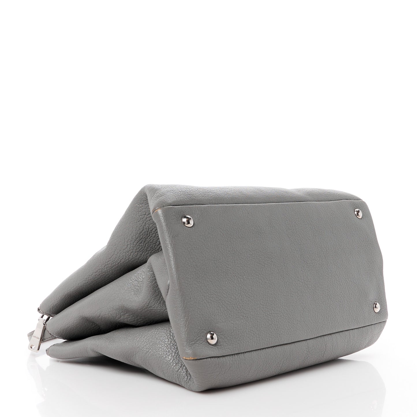 Goatskin Madras Top Handle Double Zip Tote Marmo