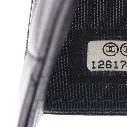 Chanel Lambskin Quilted Large Flap Wallet Navy 9 of 10
