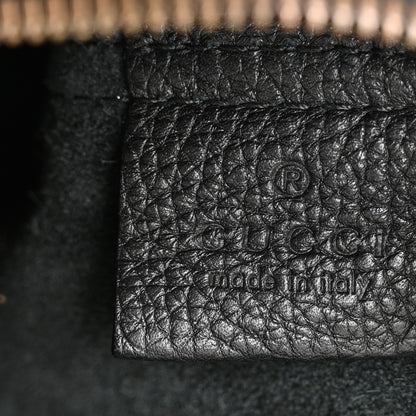 Gucci Pebbled Calfskin Large Logo Portfolio Clutch Black 11 of 16