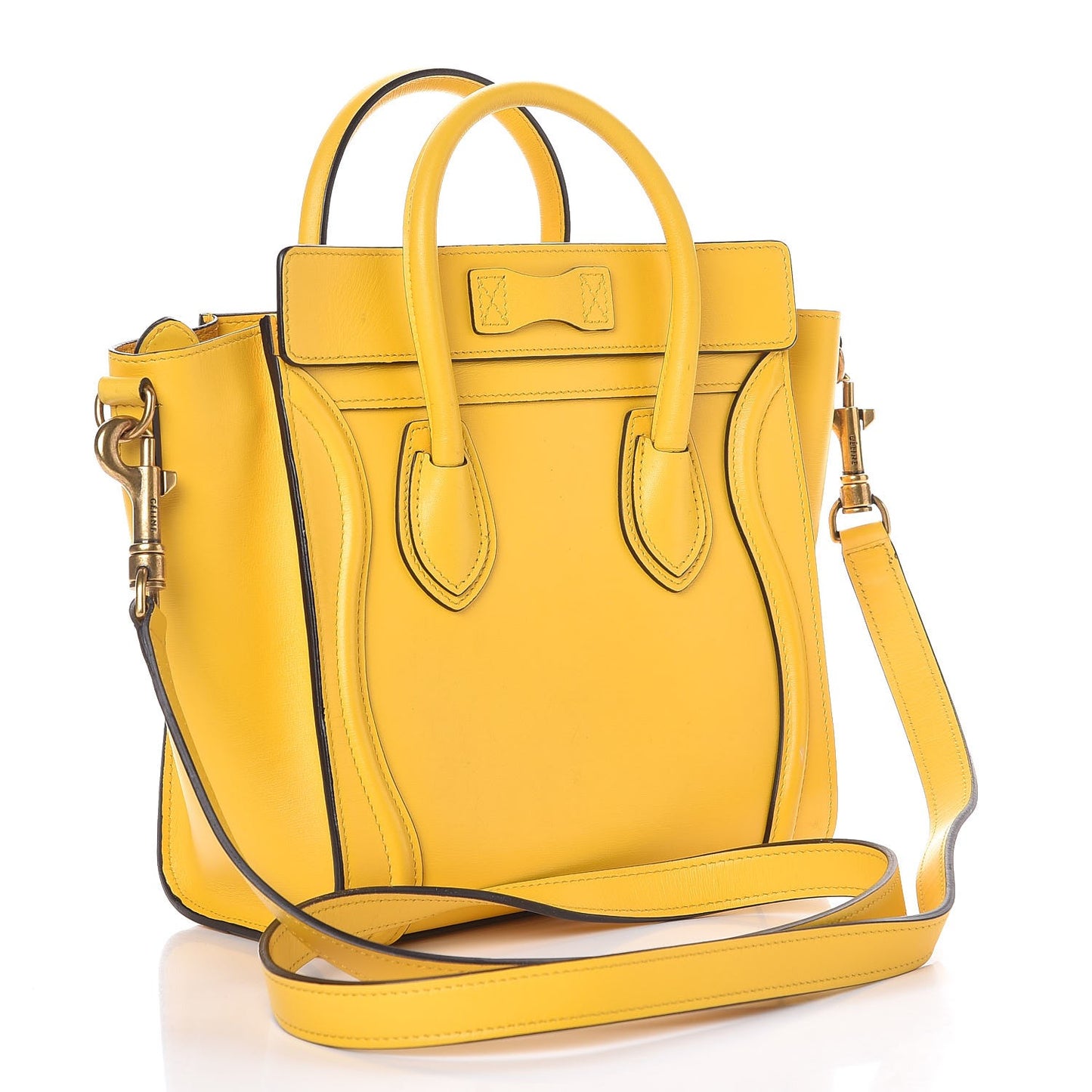 Palmelato Calfskin Nano Luggage Sunflower