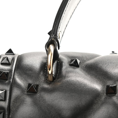 Valentino Garavani Nappa Monochrome Medium Candystud Top Handle Bag Black 14 of 17