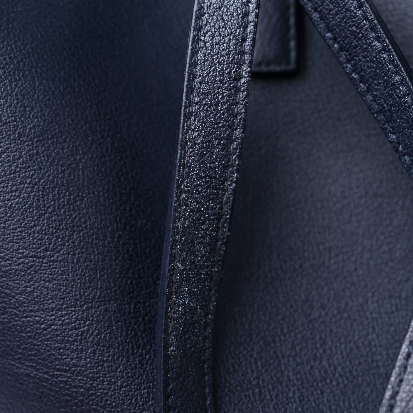 Calfskin Large Shopping Tote Navy