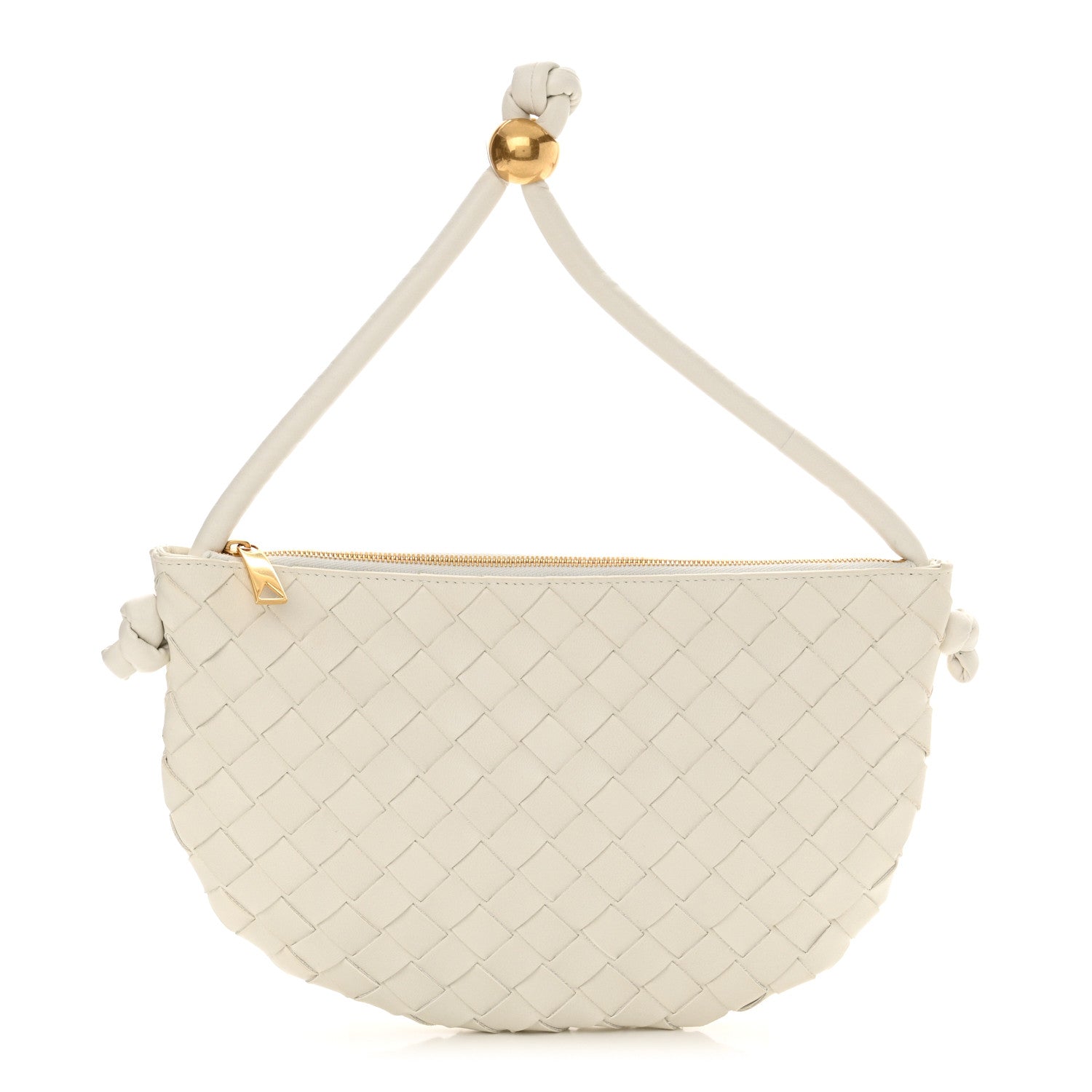Bottega Veneta Nappa Intrecciato Medium Turn Pouch White 1 of 10