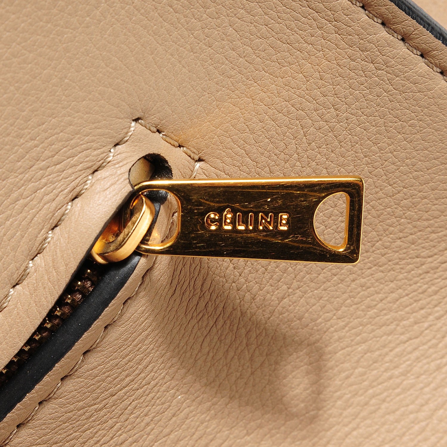 Celine Smooth Calfskin Suede Medium Trapeze Sahara 8 of 10