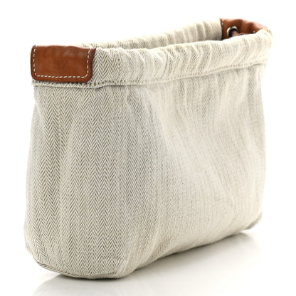 Hermes Canvas Barenia Fourbi 20 PM Pouch Naturel Fauve 3 of 9