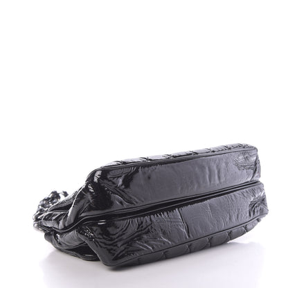 Chanel Patent Quilted Day Glo Flap Bag Black 4 of 13