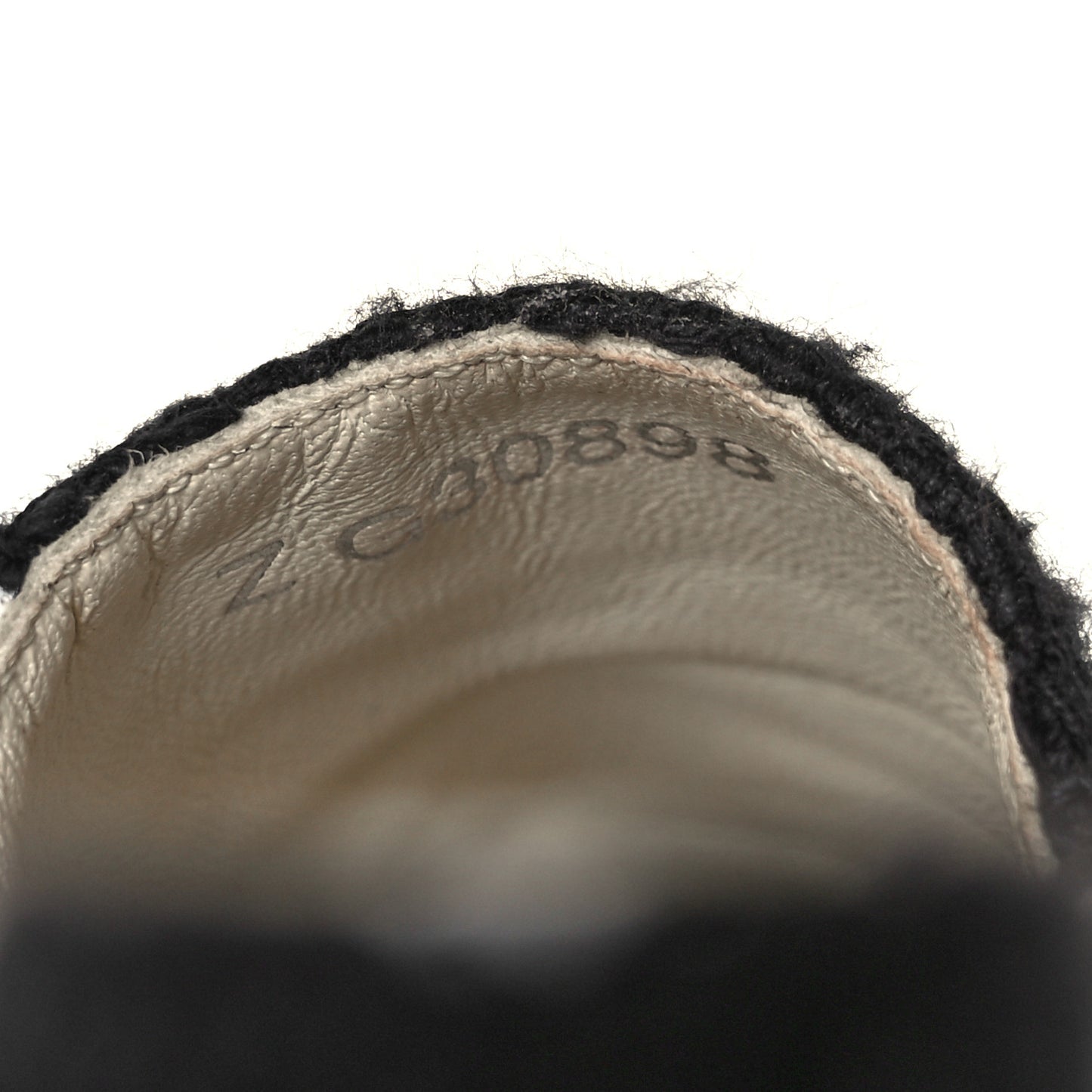 Patent Tweed Splatter Paint Print Cap Toe CC Espadrilles 38 Black White